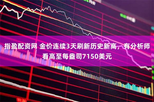 指盈配资网 金价连续3天刷新历史新高，有分析师看高至每盎司7150美元